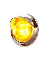JML-2X6CR 2" X 6" Rectangular 16 LED CLEAR RED "STAR" Marker / Turn Signal Light