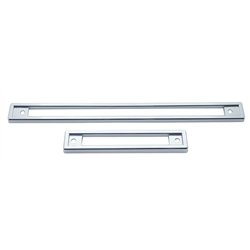 UP41011-Chrome Plastic Warning Light Panel Bezel 2 Piece Set For 1991-2000 Peterbilt 379/378/377