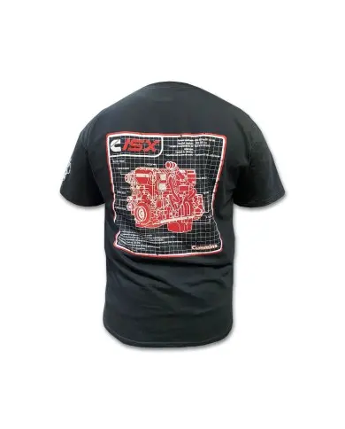 TCS PLAYERA BLACK ISX ENGINE
