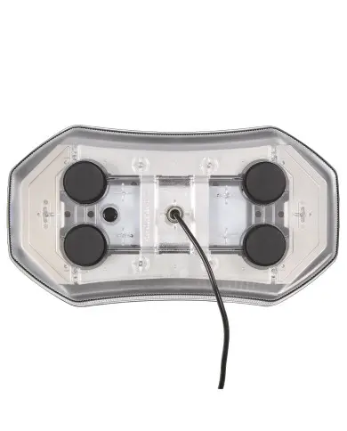 MXM20487YCL-Warning Minibar, Amber Clear Lens, Mag Mount