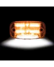 MXM23025YW-DC-Rectangular Amber Clearance Marker P2PC with White Ground Light