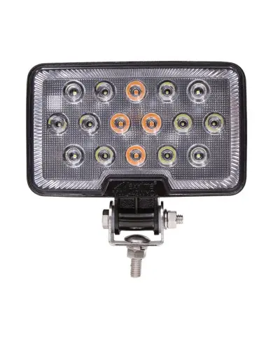 MXMWL-42WYCL-DC-Rectangular LED Work Light 2,400 AND Amber Class 1 Warning