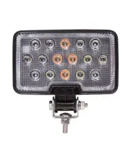 MXMWL-42WYCL-DC-Rectangular LED Work Light 2,400 AND Amber Class 1 Warning