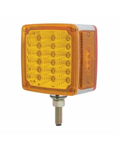 UP39680 - 39 LED Reflector Double Face Turn Signal Light (Driver) - Amber & Red LED/Amber & Red Lens