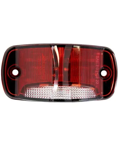 MXM23025RW-DC-Rectangular Red Clearance Marker P2PC with White Ground Light