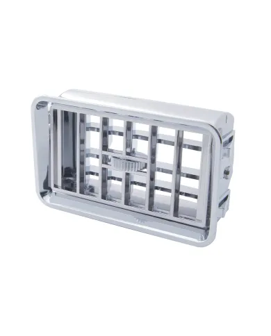 UP41025-Chrome Plastic A/C Vent With Cross Grids for 1989-2010 Freightliner FLD/Classic - Driver