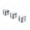 UP41090-Chrome Plastic A/C & Heater Slider Control Knob For Kenworth/Freightliner - Plain (Card Of 3)