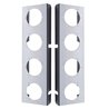 UP30260-430 Stainless Steel Front Air Cleaner Bracket With Four 2" Round Light Cutouts (Pair)