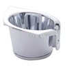 UP41119-Chrome Plastic Cup Holder For Peterbilt 389 (2008+) & 386/379/378/335/330 (2006+)