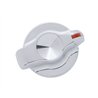 UP41122-Chrome Plastic A/C Control Knob with Crystal- Indented
