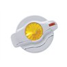 UP41123-Chrome Plastic A/C Control Knob With Crystal- Amber Crystal