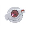 UP41127-Chrome Plastic A/C Control Knob With Crystal - Purple Crystal