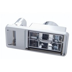 UP41137-Chrome Plastic A/C Vent For 2001 & Older Kenworth - Driver