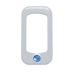 UP41142-Rocker Switch Bezel For Peterbilt/ Kenworth With Blue Crystal (3-Pack)