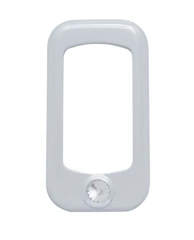 UP41143-Rocker Switch Bezel For Peterbilt/ Kenworth With Clear Crystal (3-Pack)