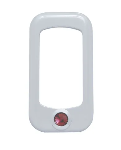 UP41145-Rocker Switch Bezel For Peterbilt/ Kenworth With Purple Crystal (3-Pack)