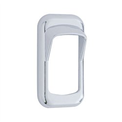 UP41147B-Chrome Plastic Rocker Switch Bezel With Switch Guard (Bulk)