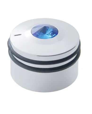UP41165-Deluxe Signature A/C Control Knob For Peterbilt - Blue Crystal