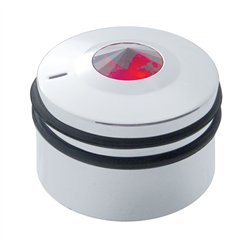 UP41169-Deluxe Signature A/C Control Knob For Peterbilt - Red Crystal