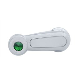 UP41225-Window Crank With Green Crystal For Peterbilt (2006+)