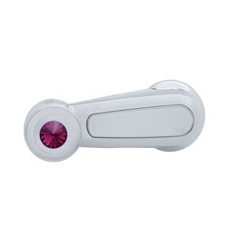 UP41226-Window Crank With Purple Crystal For Peterbilt (2006+)