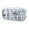 UP41250-Chrome Plastic A/C Vent With Color Crystal For Peterbilt (2006+) - Clear Crystal