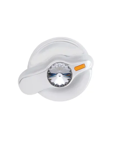 UP41310-Signature Series A/C Control Knob With Color Crystal For International Trucks - Clear Crystal