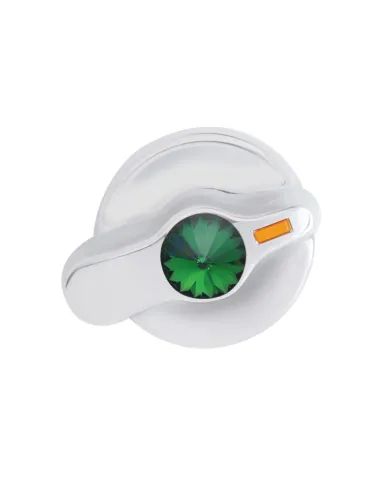 UP41311-Signature Series A/C Control Knob With Color Crystal For International Trucks - Green Crystal