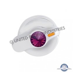UP41312-Signature Series A/C Control Knob With Color Crystal For International Trucks - Purple Crystal