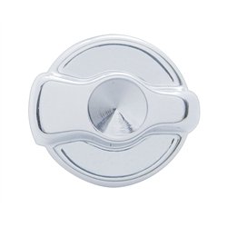 UP41321-Chrome Plastic A/C Control Knob For Peterbilt - Indented