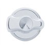 UP41321-Chrome Plastic A/C Control Knob For Peterbilt - Indented
