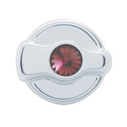 UP41326-Chrome Plastic A/C Control Knob For 2005 & Older Peterbilt- Purple Crystal
