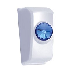 UP41353-Chrome Rocker Switch Plug With Blue Crystal For 2006+ Kenworth (Card Of 2)