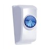 UP41353-Chrome Rocker Switch Plug With Blue Crystal For 2006+ Kenworth (Card Of 2)