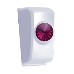 UP41356-Chrome Rocker Switch Plug With Purple Crystal For 2006+ Kenworth (Card Of 2)