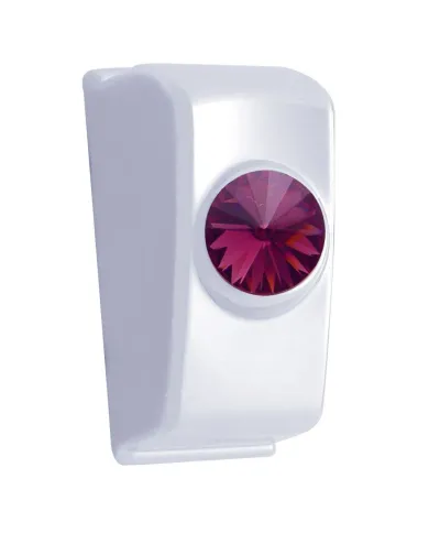 UP41356-Chrome Rocker Switch Plug With Purple Crystal For 2006+ Kenworth (Card Of 2)