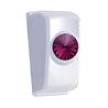 UP41356-Chrome Rocker Switch Plug With Purple Crystal For 2006+ Kenworth (Card Of 2)