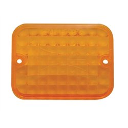 UP30331A-Small Rectangular Light Lens - Amber