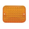 UP30331A-Small Rectangular Light Lens - Amber