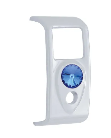 UP41415-Rocker Switch Cover With Blue Crystal For 2006+ Kenworth (Card Of 3)