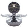 UP30359-Chrome Aluminum Boyce MotoMeter With Base & Chrome Wings