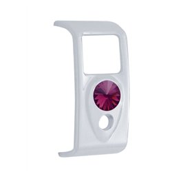 UP41418-Rocker Switch Cover With Purple Crystal For 2006+ Kenworth (Card Of 3)