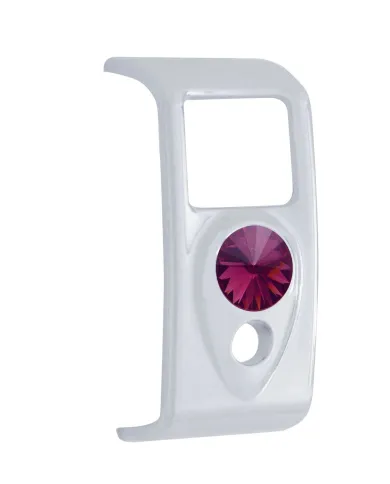 UP41418-Rocker Switch Cover With Purple Crystal For 2006+ Kenworth (Card Of 3)