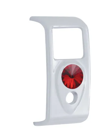 UP41419-Rocker Switch Cover With Red Crystal For 2006+ Kenworth (Card Of 3)