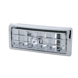 UP41503-Chrome Plastic A/C Vent With Crystal For 2002-2005 Kenworth - Center - Clear Crystal