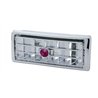 UP41505-Chrome Plastic A/C Vent With Crystal For 2002-2005 Kenworth - Center - Purple Crystal