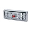 UP41506-Chrome Plastic A/C Vent With Crystal For 2002-2005 Kenworth - Center - Red Crystal