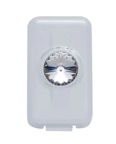 UP41604-Switch Plug Cover For Volvo - Clear Crystal (2-Pack)