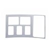 UP41621-Volvo Stainless Center Switch Panel With Vent Trim