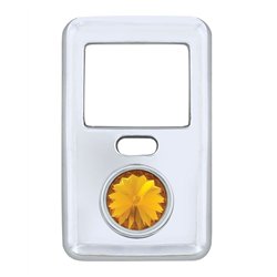 UP41644-Rocker Switch Cover With Crystal For 1998-2018 Volvo VNL - Amber